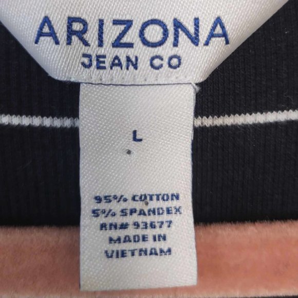 Arizona Jean Co Striped Dress Size Large - Picture 5 of 10